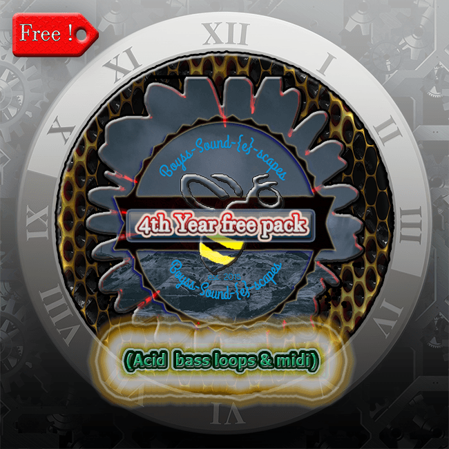 2nd Year Free Pack hip hop drum loops breaks atmos bass midi