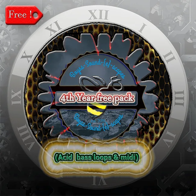 2nd Year Free Pack hip hop drum loops breaks atmos bass midi