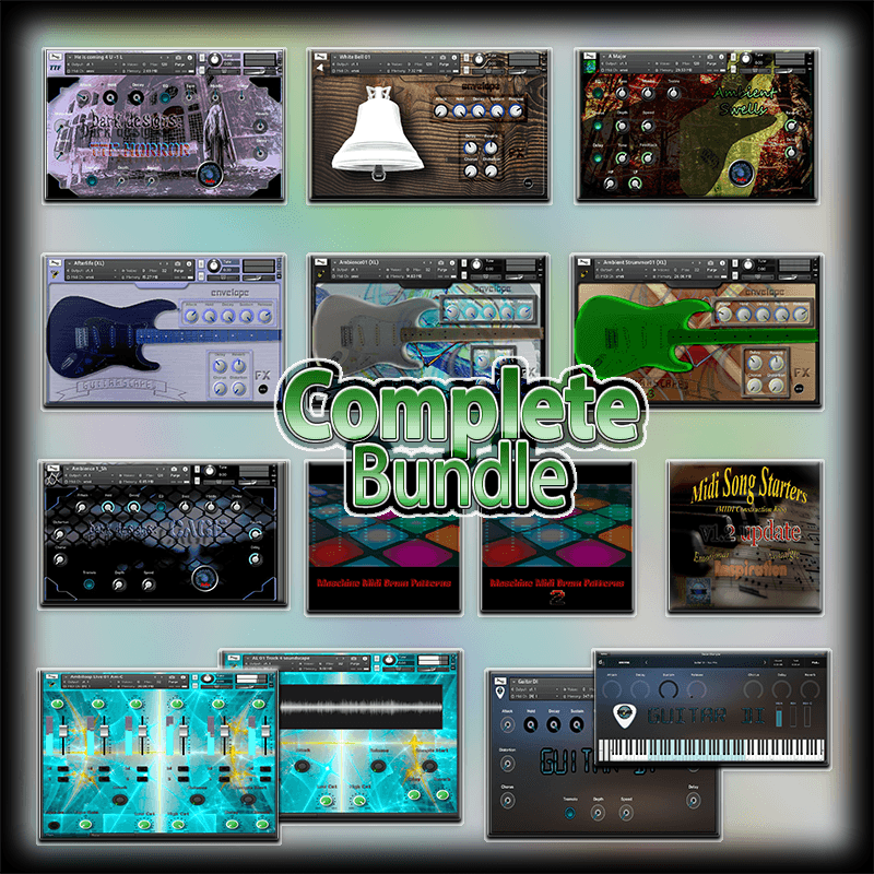 Complete Bundle kontakt sfz midi maschine drums chords bass melodies loops
