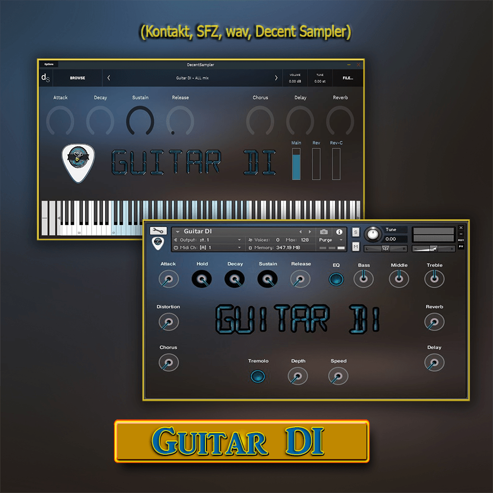 Guitar DI kontakt sfz Decent Sampler