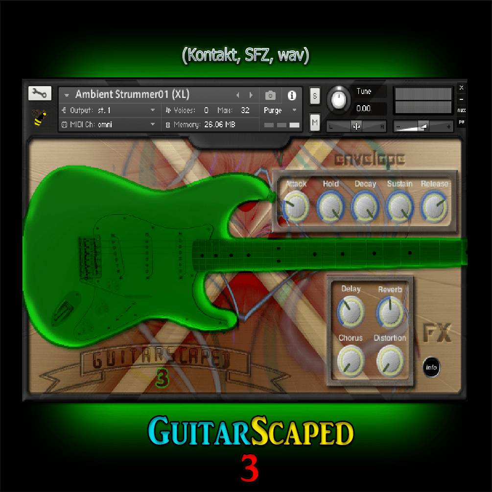 GuitarScaped 3 kontakt sfz