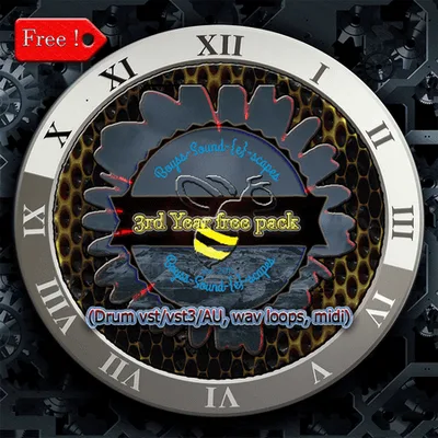 3rd Year Free Pack (Drum vst/vst3/au, drum loops, midi)