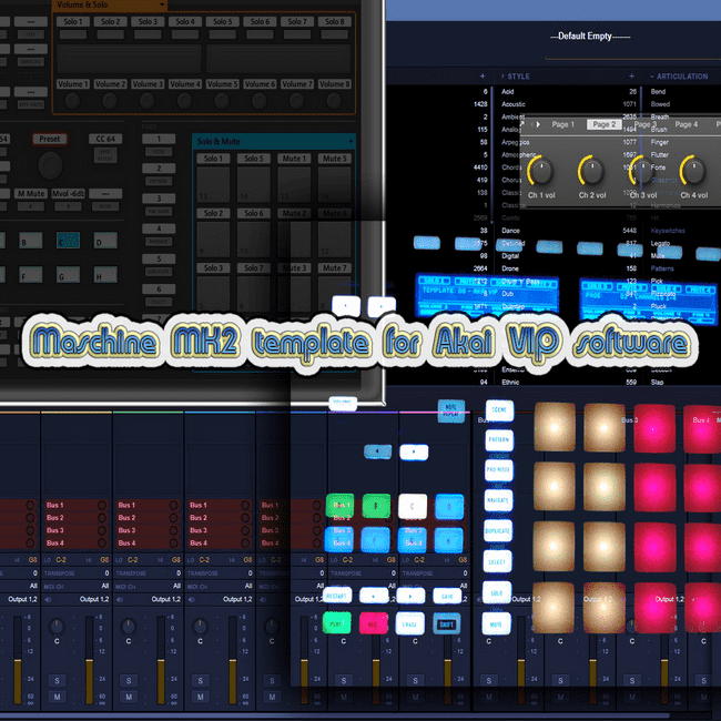 Akai VIP software - Maschine template